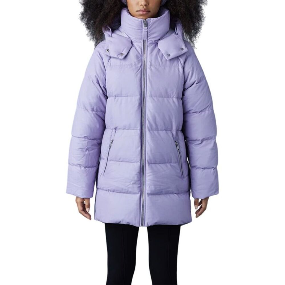 Mackage Womens Karsyn-Dl Leather Coat, Purple